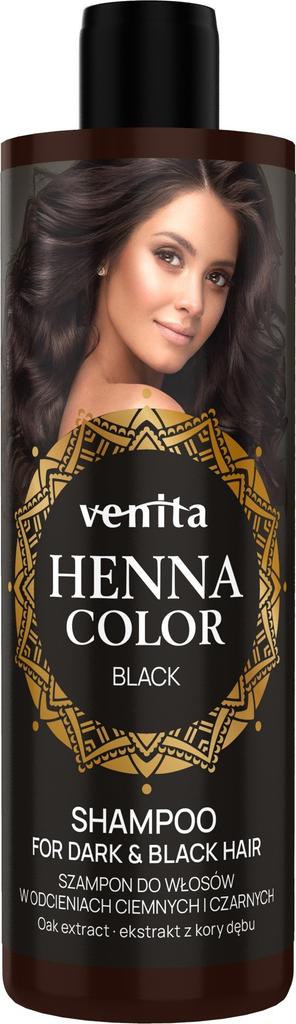VENITA Henna Color Shampoo for dark and black hair - Black 300ml