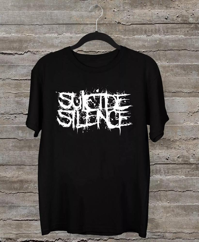Логотип группы в стиле Suicide Silence Черная футболка Все размеры Унисекс Подарок Унисекс Футболка