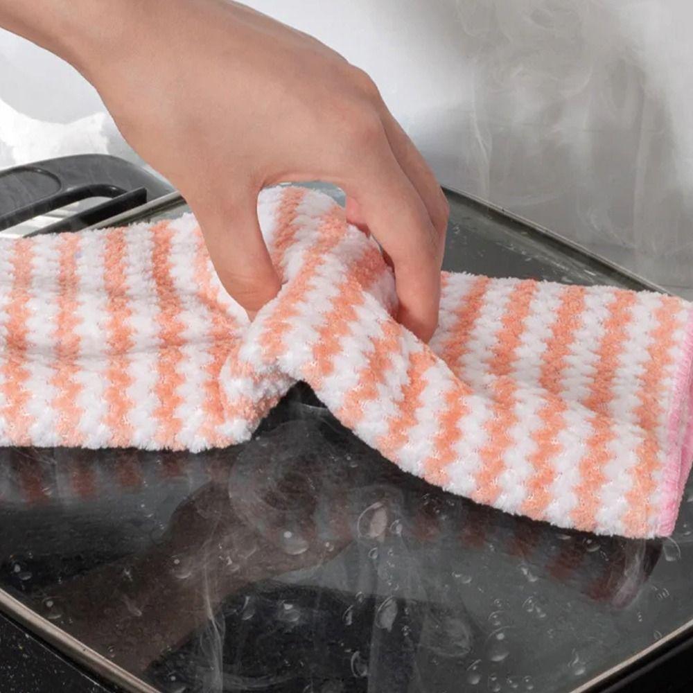 5/10/20Pcs High Absorbent Microfiber Cleaning Cloth Household Wipe Towels Pot And Bowl Cleaning