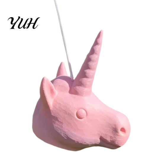 Interactive Backyard Squirrel Feeder Unicorn Head Feeder, Funny Animal Face Hanging Garden Fun Accessory Big Mask Style Wildlife for Patio Decor Cute