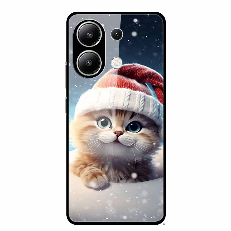Стеклянный чехол для Xiaomi Redmi Note 13 Чехол Мягкий бампер Закаленное стекло Жесткая задняя крышка Для телефона Redmi Note 13 Pro Чехол Funda Coque