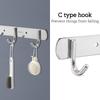 Настенная вешалка с крючками из нержавеющей стали, прочные органайзеры для надежного подвешивания в различных комнатах