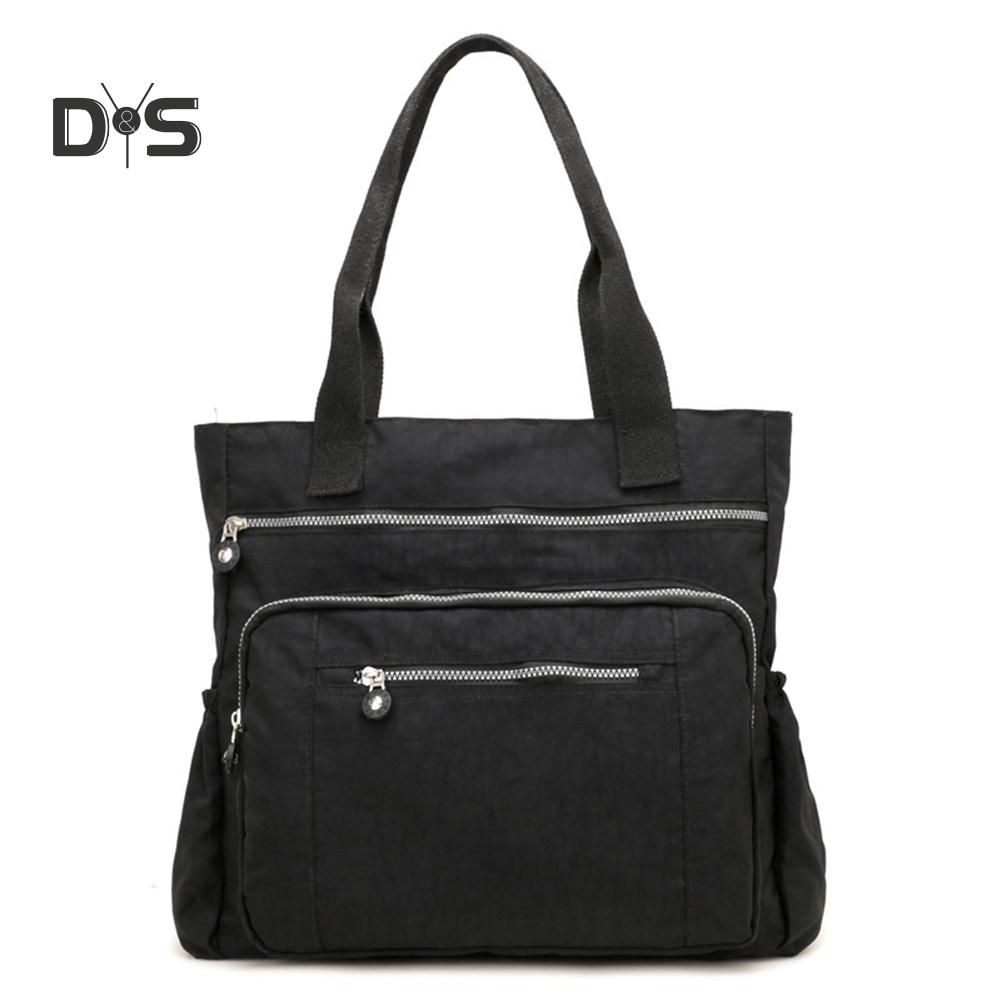 Женская объемная сумка из нейлона