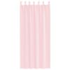 Voile Curtains with Loops 2 pcs Light Pink 140 x 225 cm