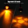 12V Waterproof IP68 Universal Signal Light 3/4" Round Trailer Side Marker Light Truck Clearance Lights Truck Turn Signal Lamp