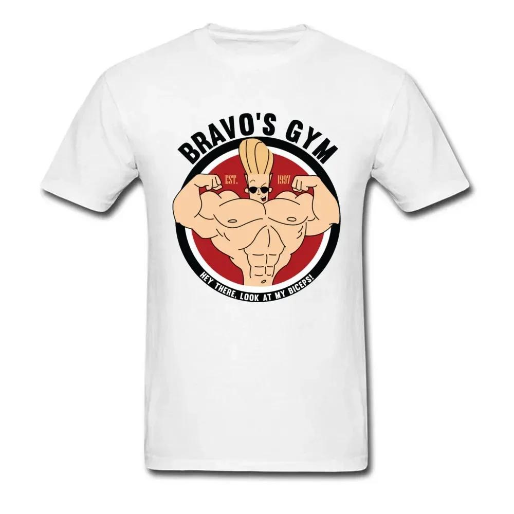 Johnny Bravo T Shirt Unisex Tshirts O Neck Pretty 90s Cartoons Cartoon Tee Shirt Short Sleeve Tops Classic
