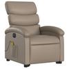 VidaXL Fauteuil Inclinable de Massage Électrique, Chaise de Relaxation avec Dossier et Repose-pied Réglables, Siège de 3204067