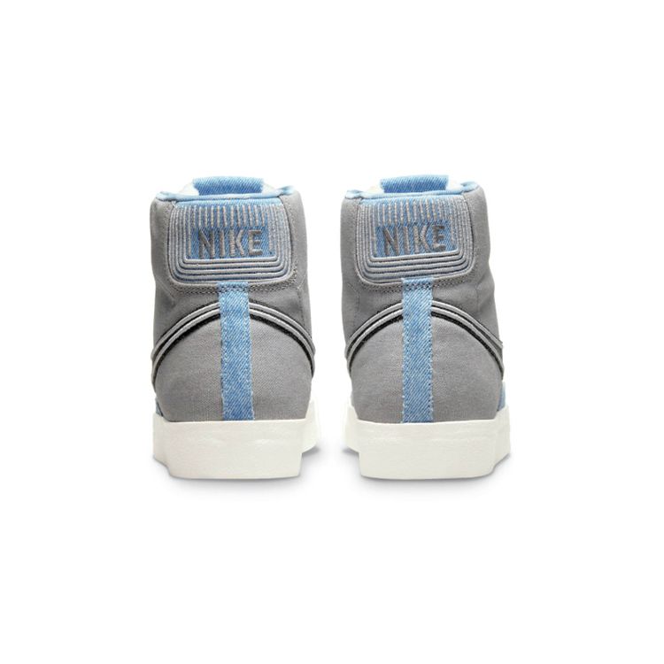 Nike Blazer Mid 77 Vintage Particle Grey Denim Men Sneakers Light-Smoke-Grey Light-Armoury-Blue Dark-Smoke-Grey DJ4648-073