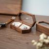 Engagement Ceremony Earrings Organizer Wooden Storage Box Ring Box Presentation Box Ring Bearer Box