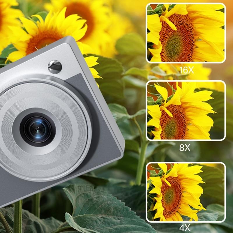 Double Screen Retro Digital Camera 5000W High Pixel 16x Zooming For Students Teens Travel Photography