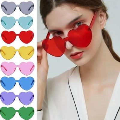 Солнцезащитные очки Love Heart, женские брендовые дизайнерские новые модные милые сексуальные ретро кошачий глаз, винтажные дешевые солнцезащитные очки, красные женские