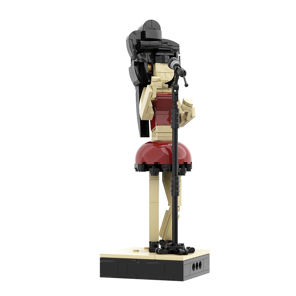MOC Building Blocks Amy Winehouse Singer Beautiful Kitsch Collection Perfect Gift For Music Fans Juguetes Children Birthday Gift