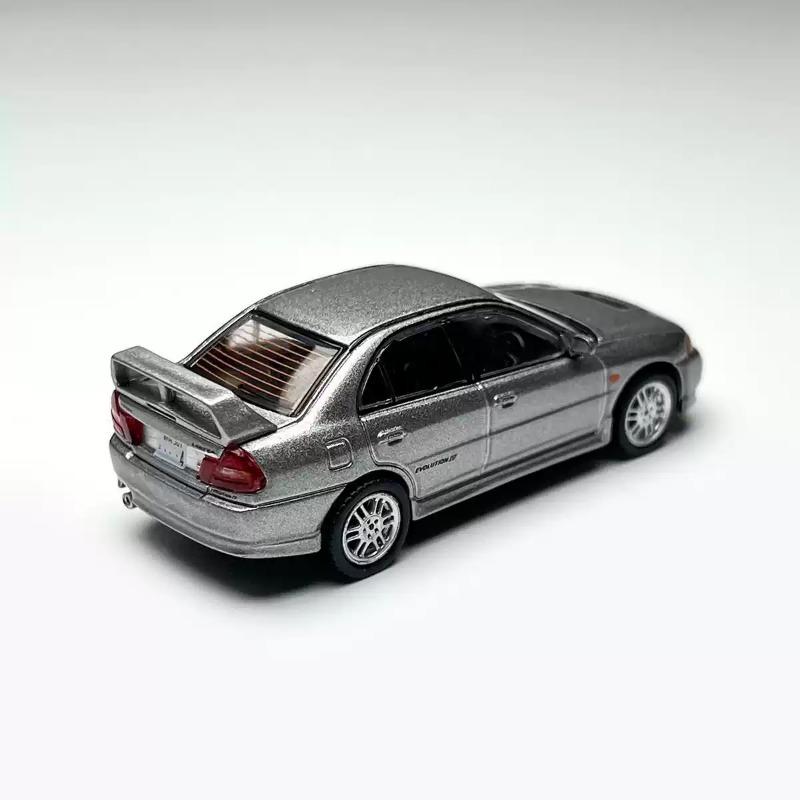 djzh6 Tarmac Works 1:64  Mitsubishi Lancer GSR Evolution IV  Scale Diecast Model Car - Premium Collection