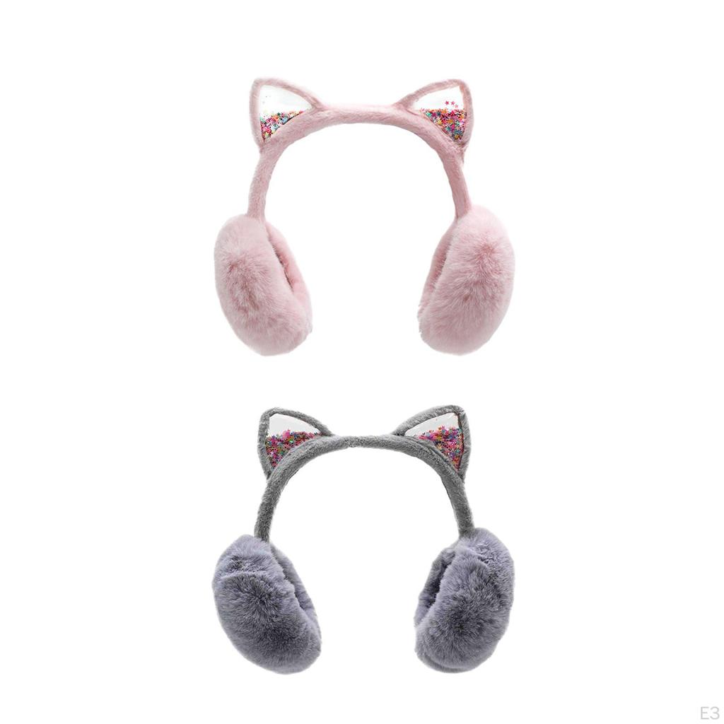 Cozy Winter Ear Warmers for Children - Foldable Earmuffs Boys and Girls