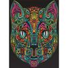 Coloring - Cat - 12 Felt-tip Pens Included - 47 X 35 Cm - To Color Colorvelvet