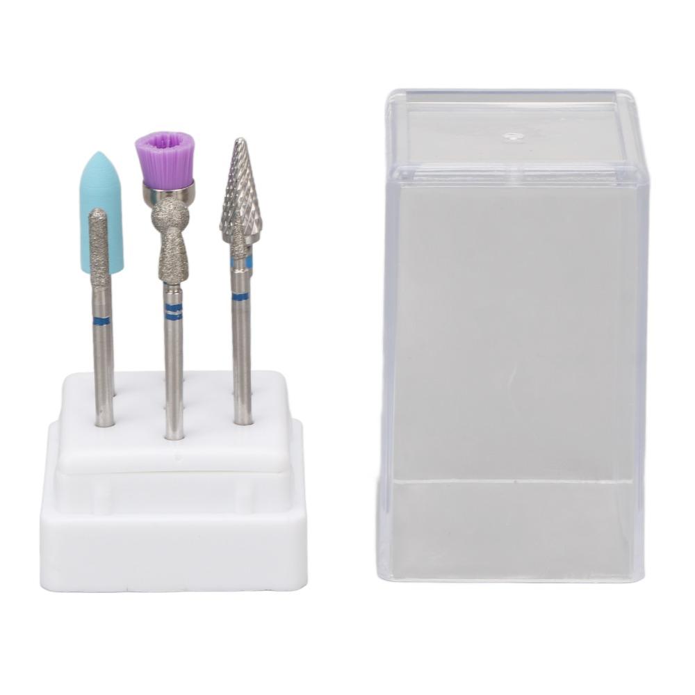 7pcs Stainless Steel Acrylic & Gel Polish Removal Bits For Cuticle Remove