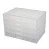120 Grids Clear Storage Box 5 Layers Detachable Drawers Jewelry Container Case for Earring