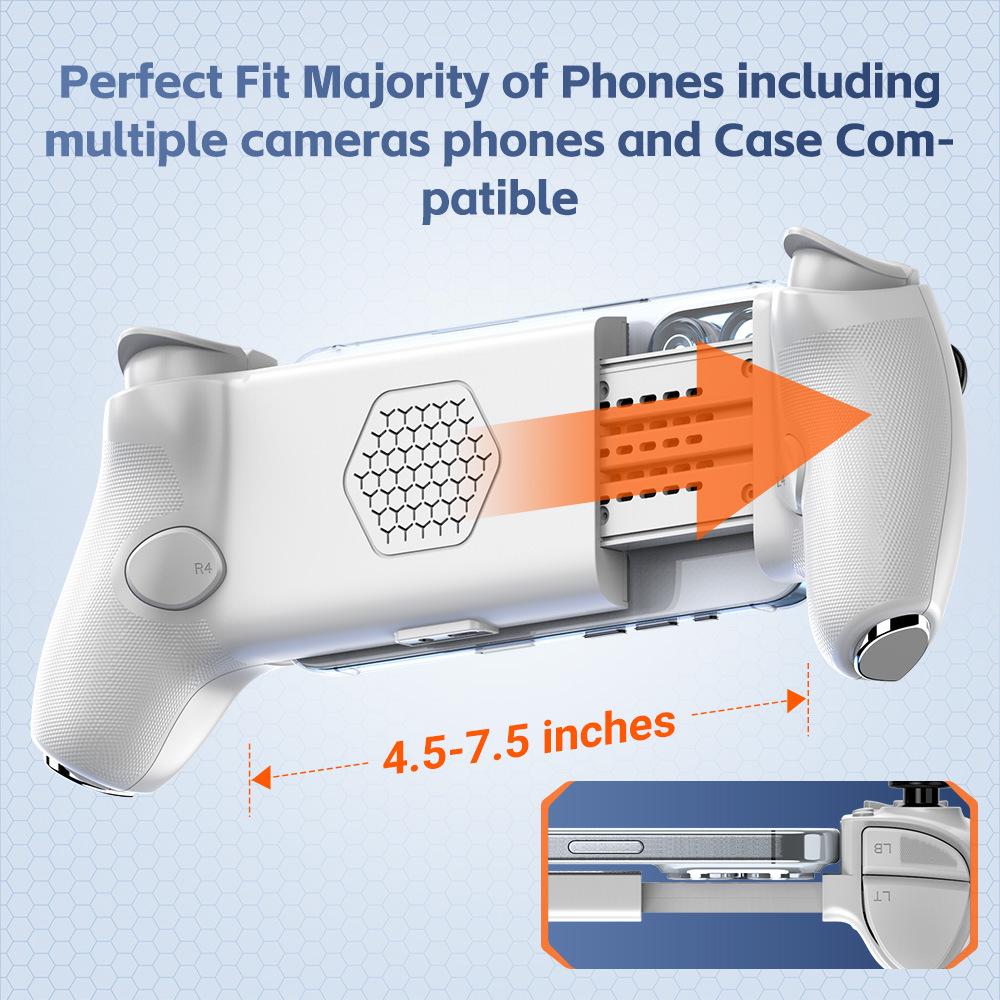 Мобильный игровой контроллер Геймпад Джойстик Type-C Проводной и BT Совместимый с Android, IOS для серии IPhone15