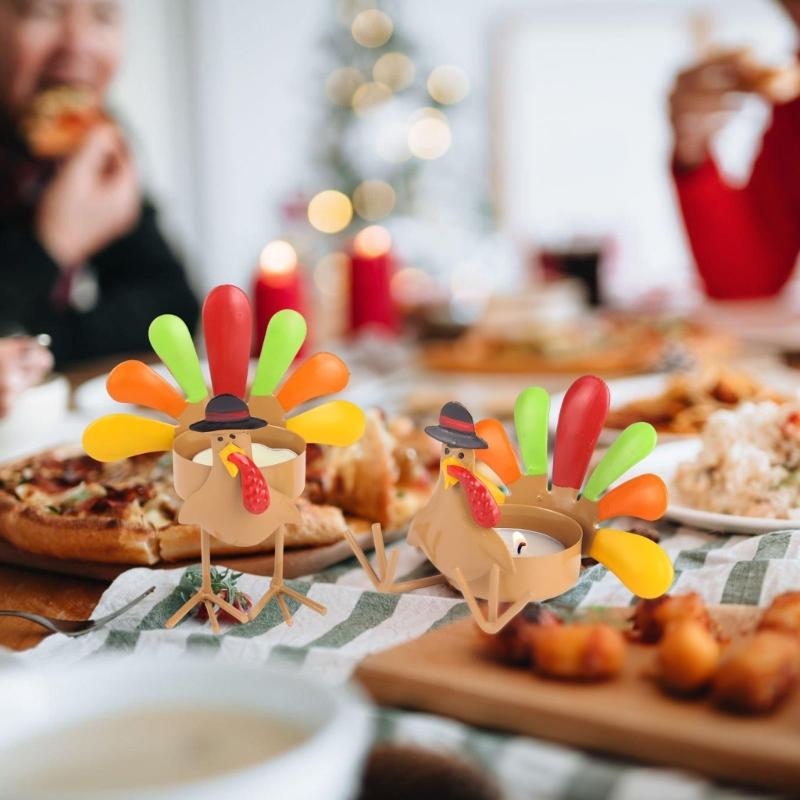 Турция Подсвечник для свечи-таблетки thanksgiving Центральные композиции Осенние украшения Домашний декор Украшения для свечей-таблеток Стол