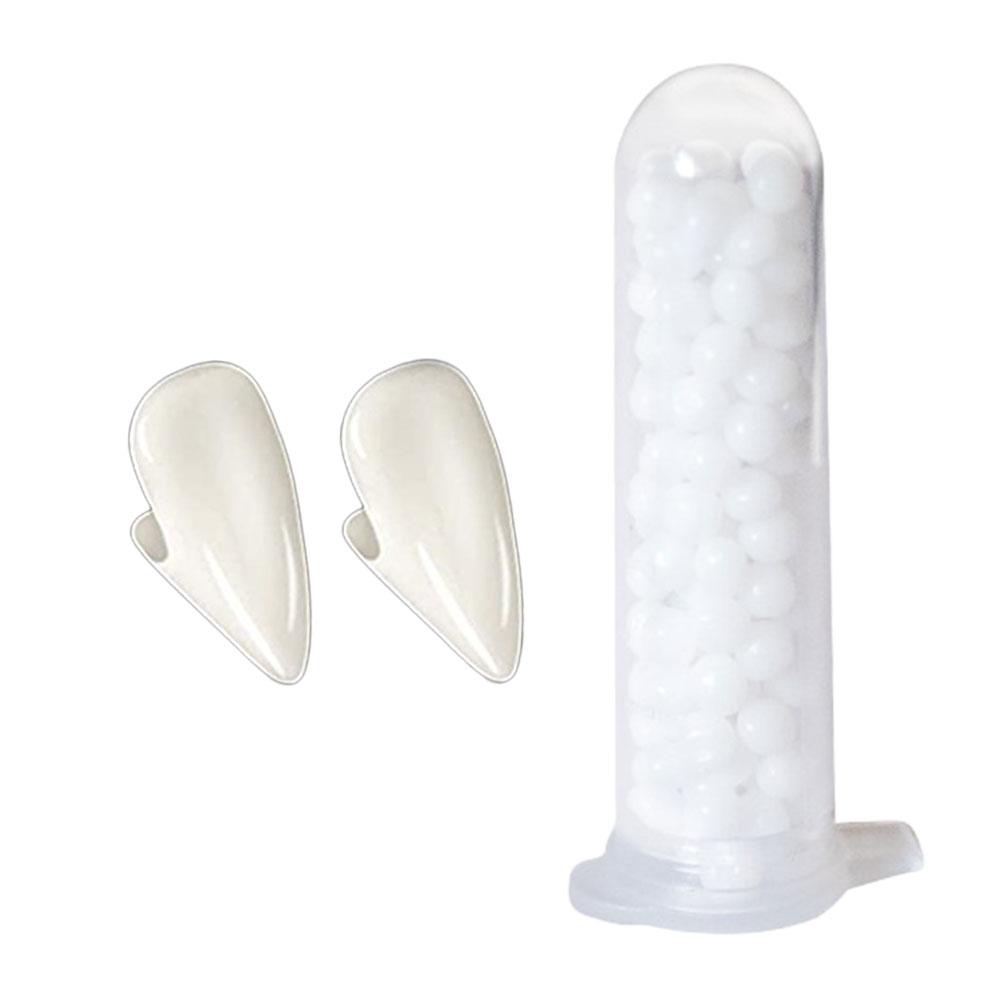 Клыки вампира на Хэллоуин, искусственные зубы с клеем для зубов, реквизит для косплея, искусственные зубы вампира из смолы для костюма для вечеринки своими руками