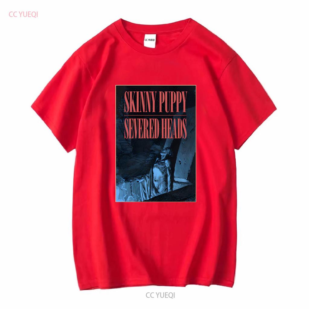 1986 SKINNY PUPPY SEVERED HEADS WORLD TOUR T Shirt Full Size S 5XL TR1805 vintage Washed Stretched Versatile Unisex Soft