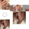 Trendy Ins Style Geometric Copper Ring For Women Unique Adjustable Design 2023