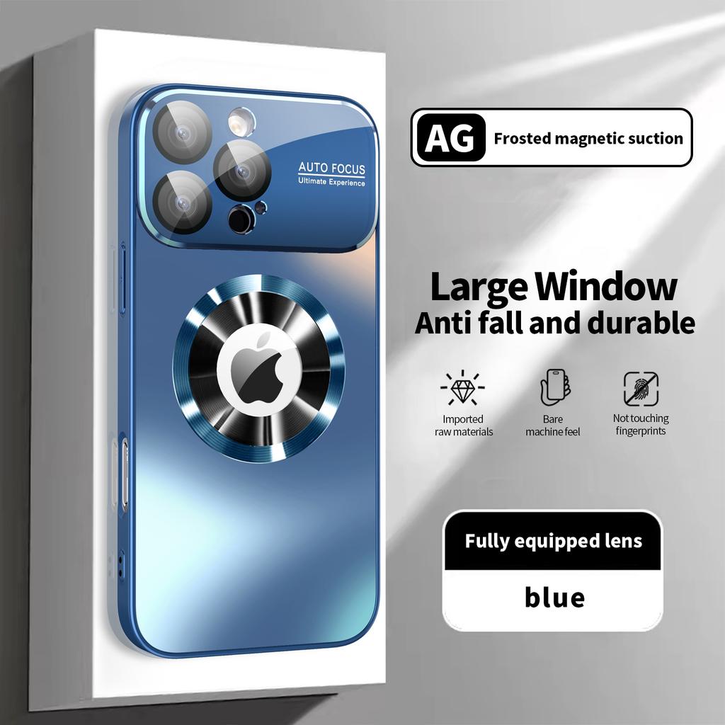 Матовый кейс титанового металлического цвета для iPhone 17 16 15 14 Plus 13 12 Pro Max Магнитный кейс для Magsafe Кейс с защитой объектива