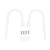 2Pcs U Shaped Curtain Tiebacks White Window Curtain Holdbacks Decorative Drapery Holdbacks  Office