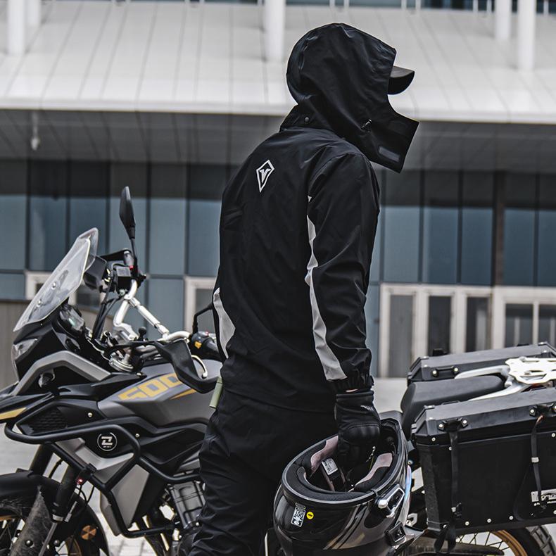 Мужской мотоциклетный плащ, мотоциклетный дождевик, светоотражающий дождевик, куртка, брюки, байкерский дождевик, водонепроницаемый мотоциклист