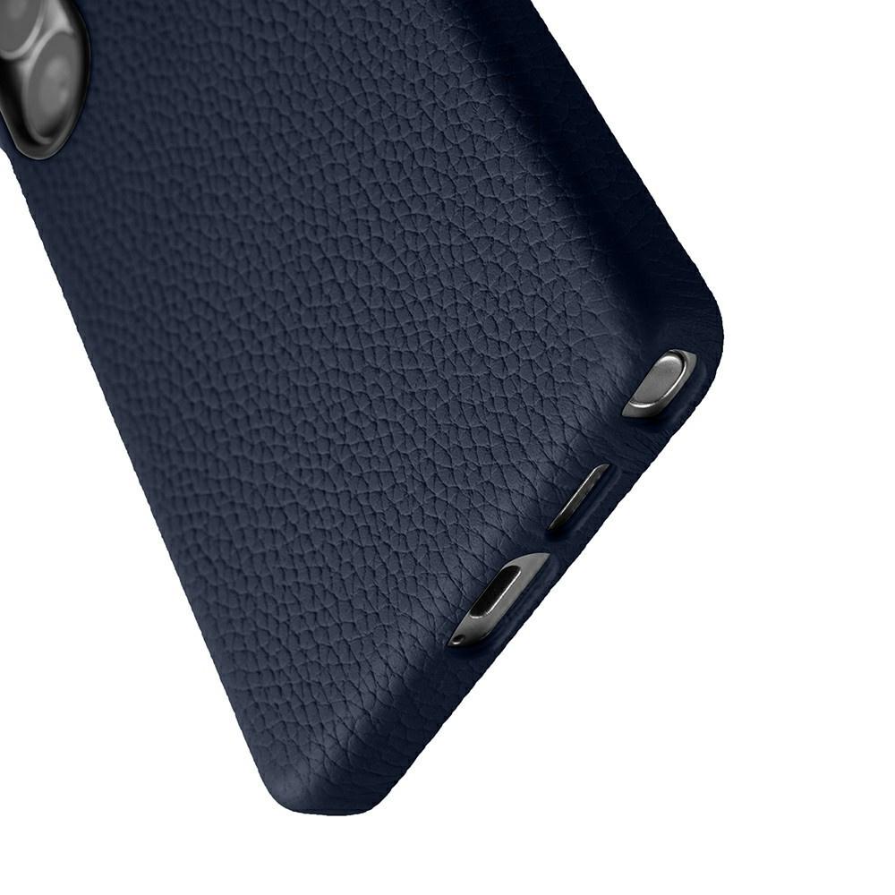 MELKCO Case for Samsung Galaxy S25 Ultra, Leather, Navy Blue