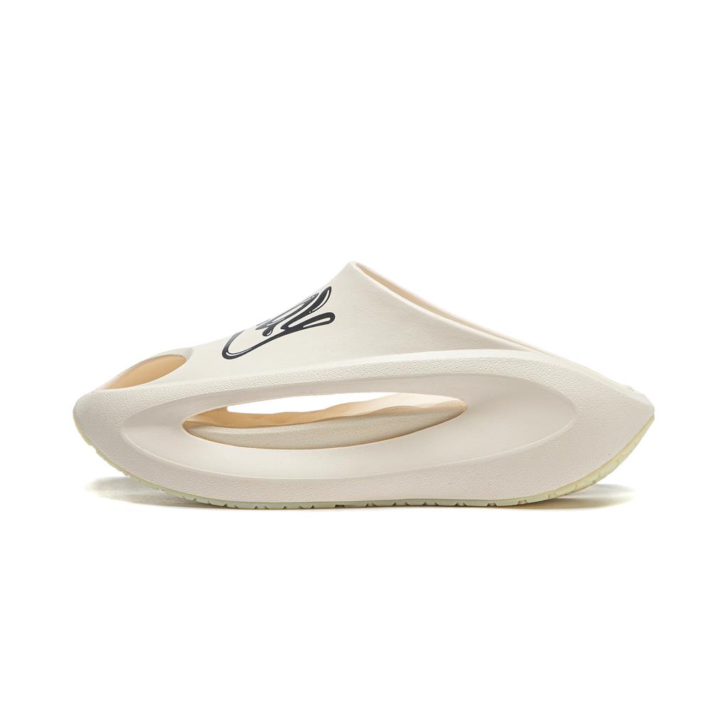 Li Ning Cloud Travel Slay Comfortable Trendy Slide Sandals Unisex Footwear Off-White AZSU005-1