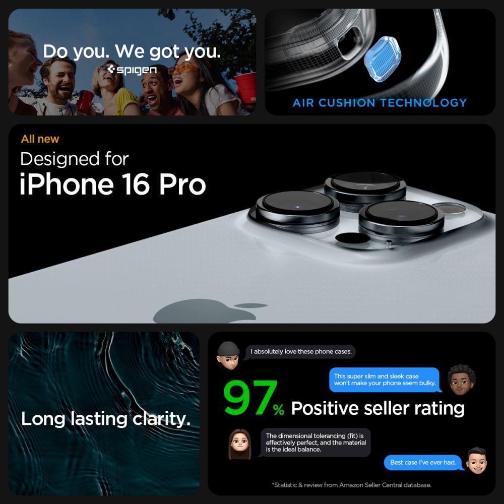 Spigen Ultra Hybrid Matte Black Case for iPhone 16 Pro