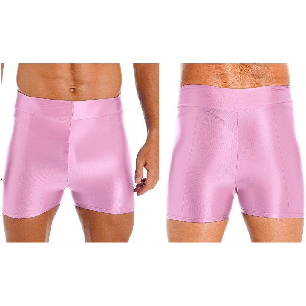 Мужские глянцевые шорты для плавания, купальники, короткие леггинсы для занятий спортом, йогой, серфингом