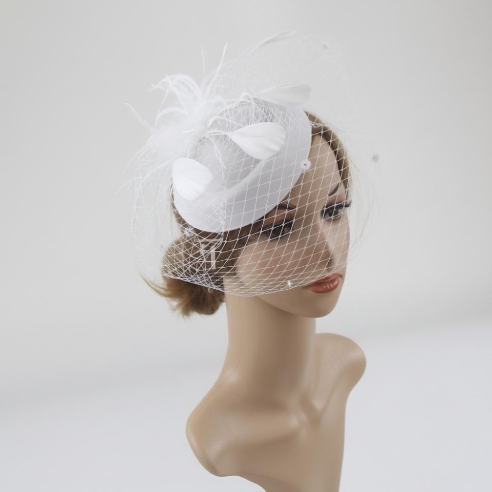 Fishnet Veil Felt Fascinator Hat Elegant Pillbox Hats New Wedding Veil Hat Wedding Party