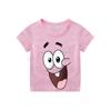 SpongeBob SquarePants Kids Short Sleeve T Shirts Boy Girl Cotton Expression T-shirt Cartoon Clothes Summer Tee Shirt Tops Gifts