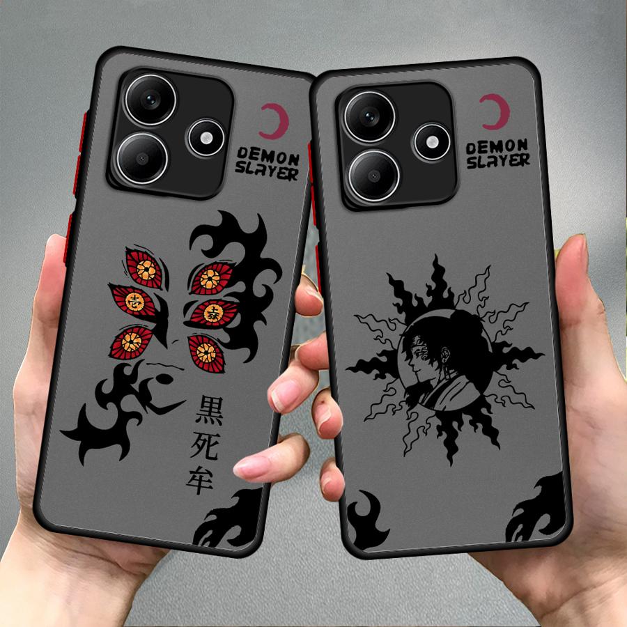Чехол для Xiaomi Redmi Note 14 11 A4 14C 13C 9S 13 Pro Plus 10 12 Funda Задняя крышка телефона Крутой Клинок рассекающий демонов Кокушибо