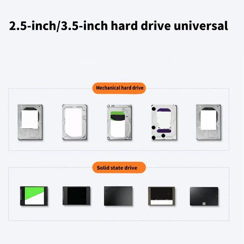 56TB High Capacity Hard Disk Copy Enclosure for HDDs For 2.5inch 3.5Inch Drives and TypeC 3.1 5Gbps Connection