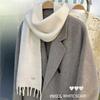 New Winter High End October Siege All Match Solid Color Wool Scarf for Women Thickened Warm Long Scarf