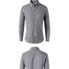 Мужская рубашка в полоску с длинным рукавом, отложным воротником, в стиле business casual, приталенного кроя