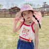 Polyester Sun Cap UV Protection Beach Cap Outdoor Panama Hat  Toddler