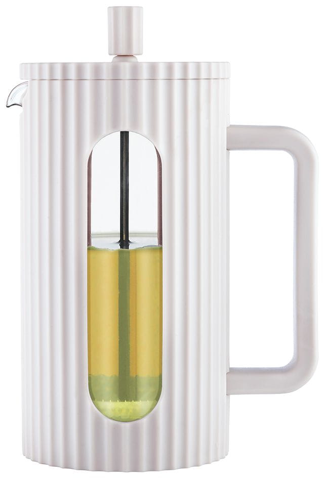 Zaparzacz do herbaty kawy szklany French Press 1000 ml kremowy KLAUSBERG KB-7753