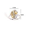 Gorgeous 925 Sterling Silver Leaf Fancy Design Ring Earrings Natural Citrine Gemstones Fine Jewelry Set for Women's Wedding Gift
