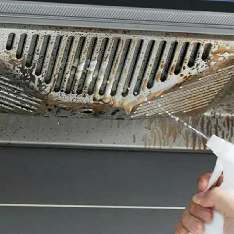 Очиститель для тяжелых масел Мощный очиститель для кухонных масляных пятен Удаитель масляных пятен Чистящий спрей для грилей Духовки для дома Чистка варочных панелей