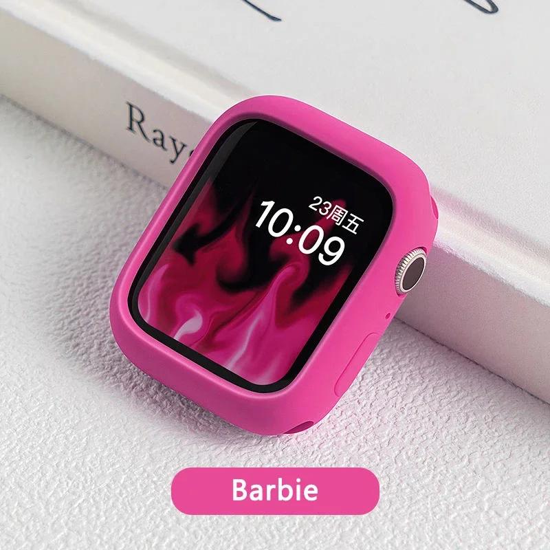 Силиконовый чехол Candy для Apple Watch 10 Case 46мм 42мм 41мм 45мм 49мм Ultra 44мм 40мм Защитный бампер iWatch series 9 8 7 6 Se