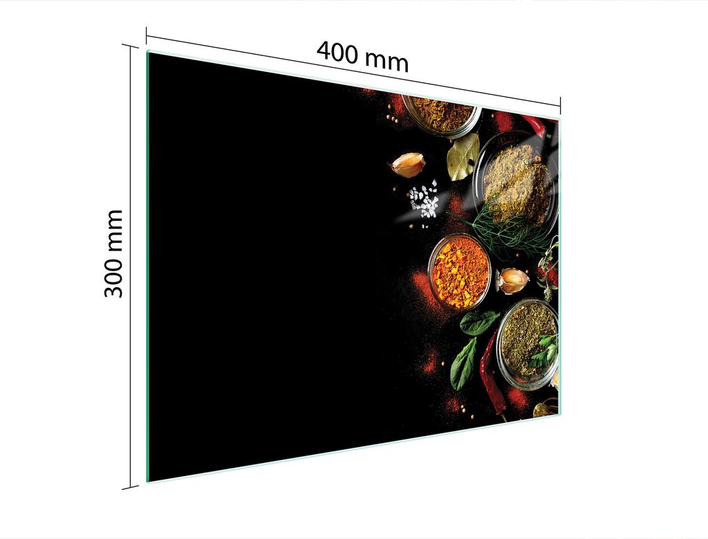 СТЕКЛЯННАЯ ДОСКА ДЛЯ НАРЕЗКИ 40x30 СПЕЦИИ