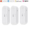 Tuya Zigbee Smart Temperature and Humidity Sensor Micro USB / Battery Powered Home Security Work with Homekit Alexa Google Home