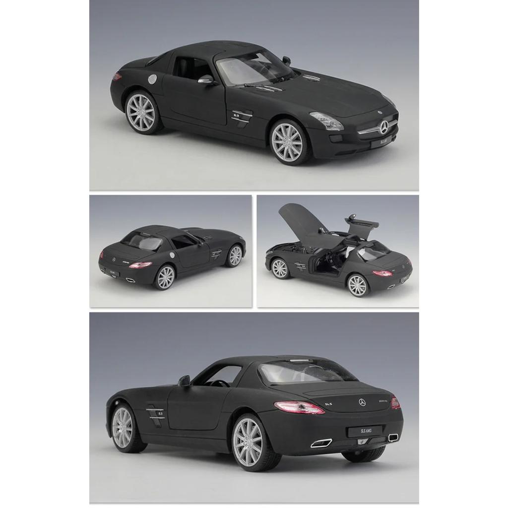 Welly 1/24 Mercedes Benz SLS AMG Сплав Спортивная Модель Литье под Давлением Металл Гоночный Автомобиль Модели Коллекция Игрушка Подарок для Детей