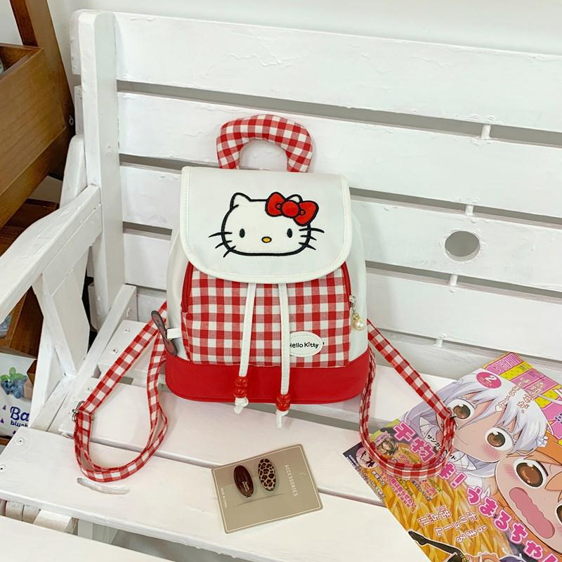 Красный легкий мини-рюкзак Mimi с мультяшным рисунком для девочек.