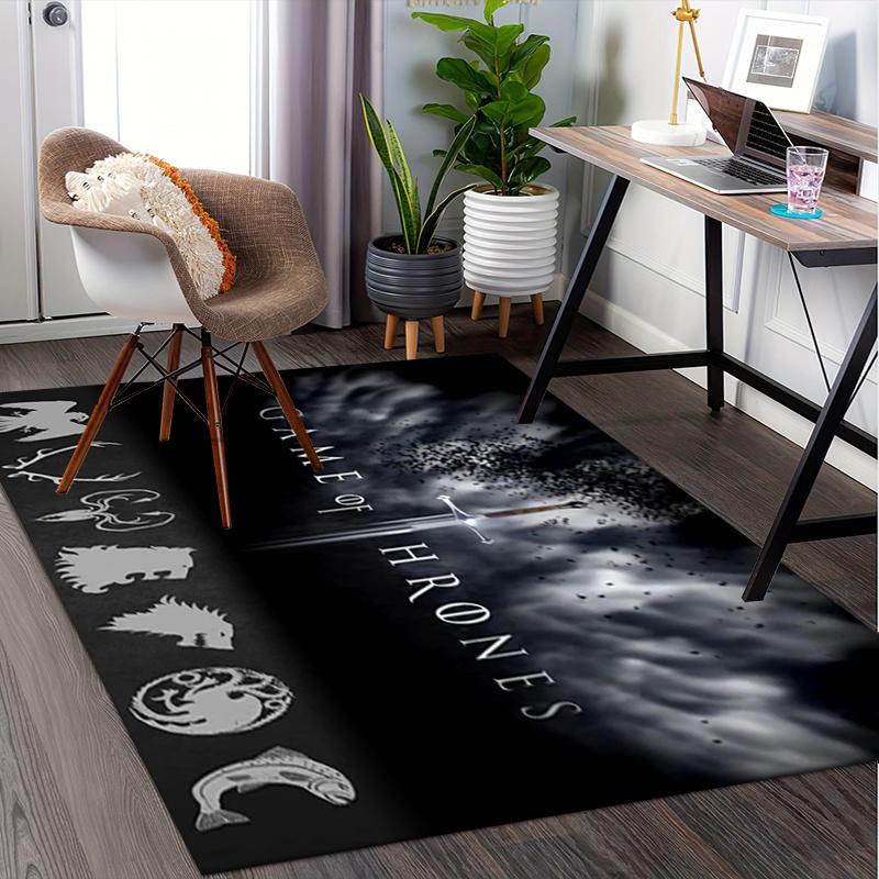 Game of Thrones: Epic Fantasy Adventure Poster Print Office Mat Home Decor Office Desk Chair Rugs Chair Carpet for office Chair Mat Gift For