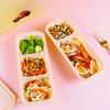 Одноразовый ланч-бокс из кукурузного крахмала, с отделениями